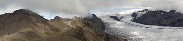 NP Skaftafell, vlevo Kristnartindar