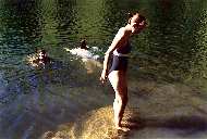 Koupn u jezera Lac Retaud