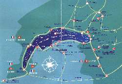 Mapa enevskho jezera